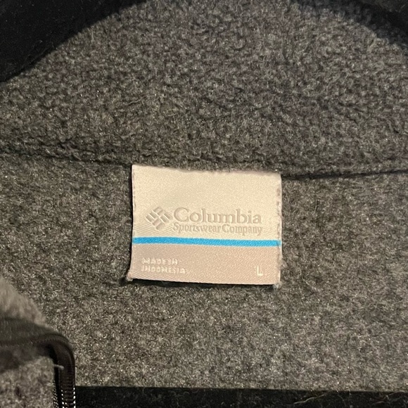 Grey Collared Zip Sweater - Size large - Picture 4 of 4